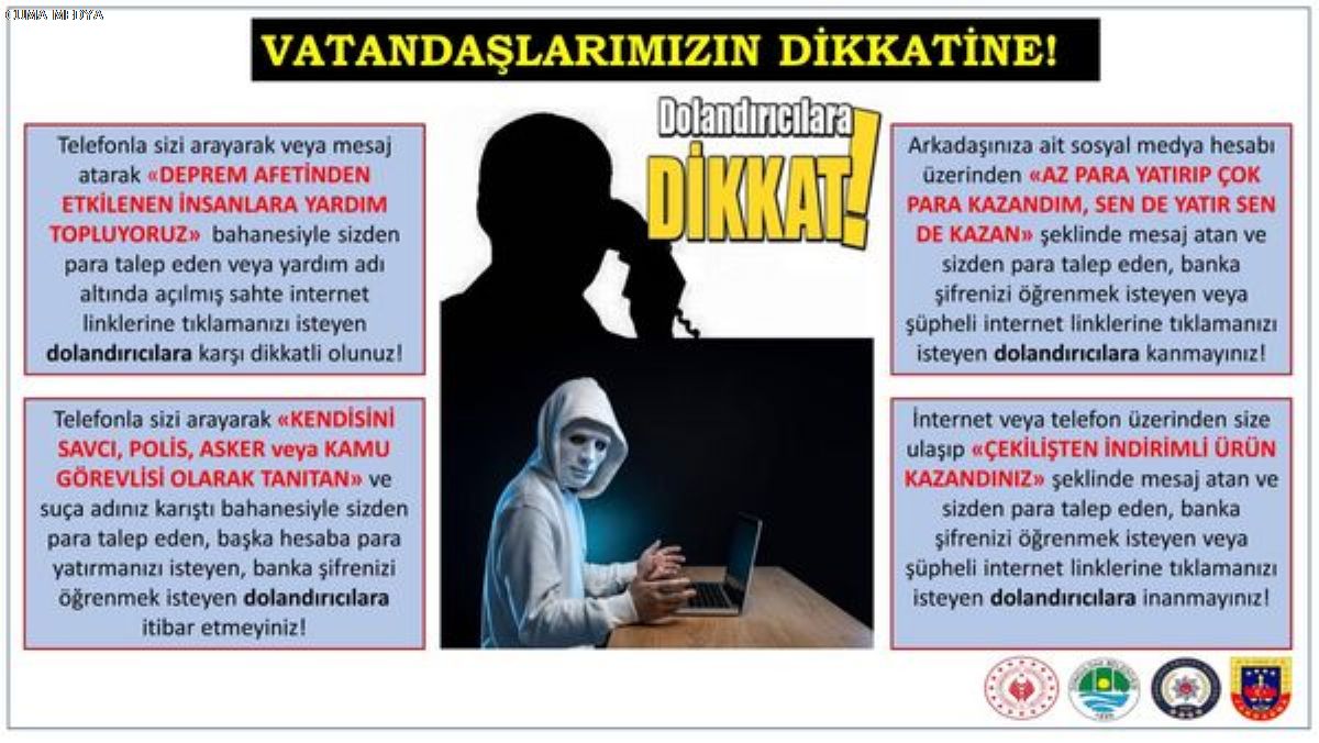 Deprem yardımı dolandırıcılarına dikkat!