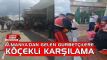 Almanya'dan gelen gurbetilere kekli karlama