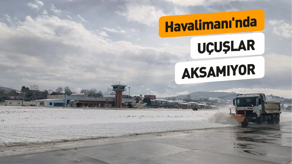 Çaycuma Havalimanı'nda Kar Engeli Yok