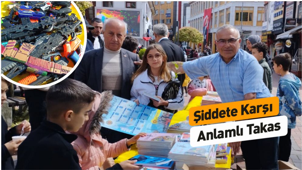 aycuma'da Oyuncak Silahlar Kitap Oldu