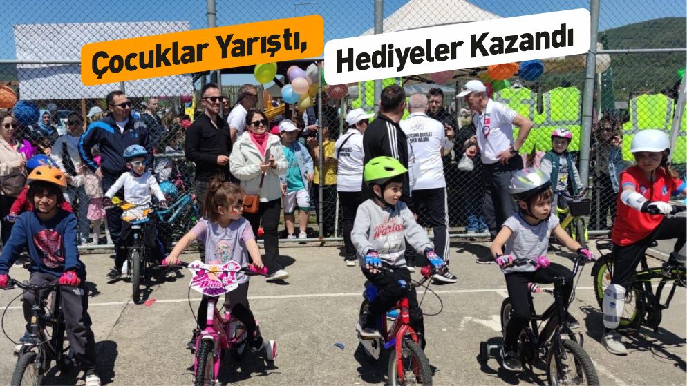 Çaycuma'da Çocuklar Pedallarıyla Şenlendi