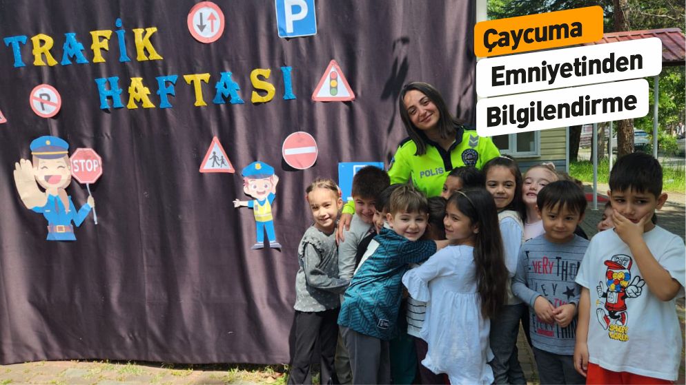 Çaycuma'da Miniklere Trafik Eğitimi