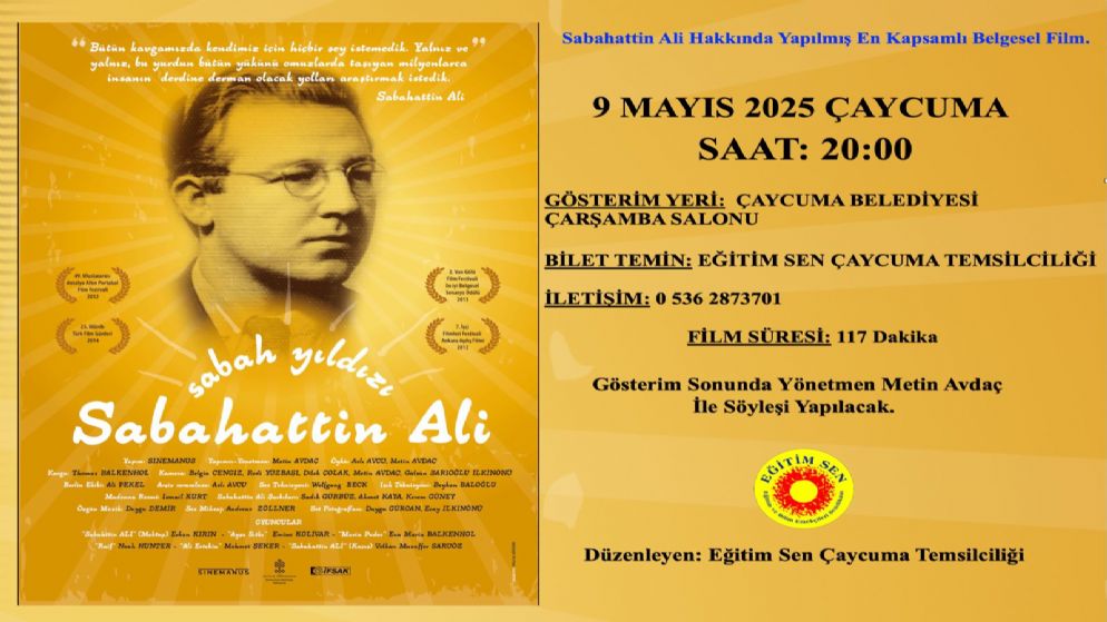 'Sabah Yldz: Sabahattin Ali' belgesel filmi