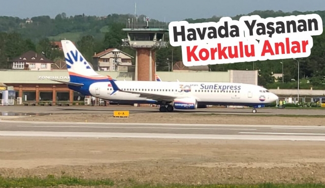 Zonguldak Havalimanı'nda Korkulu Anlar