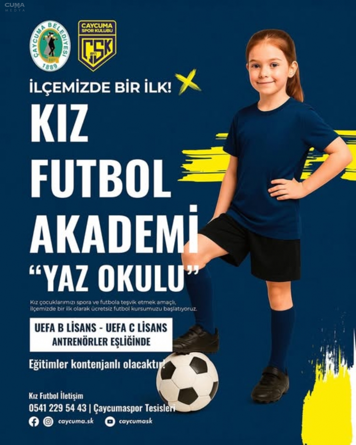 Kızlar Sahaya! Yaz Okulu Başlıyor