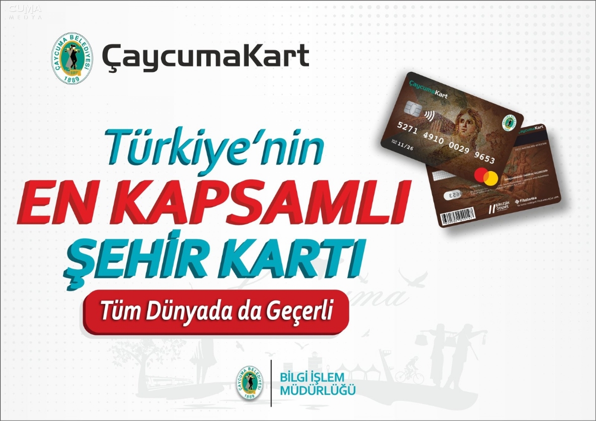 Eğitim yardımları ÇaycumaKart'la ödeniyor