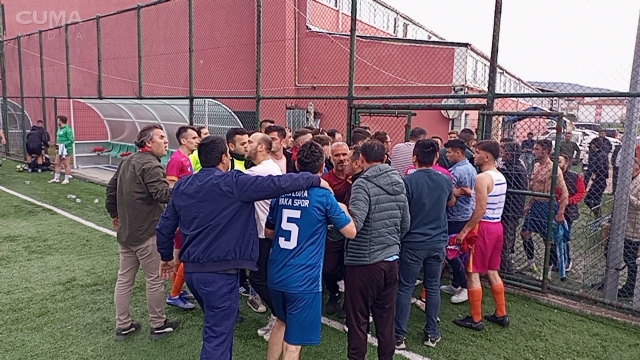 Amatör Maçta Olaylar Çıktı