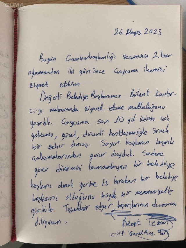 İz bırakan belediye başkanı