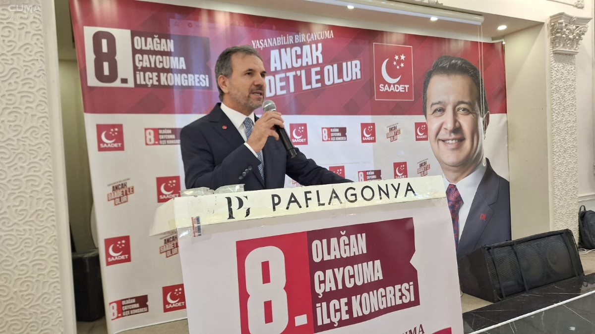 Saadet Partisi Çaycuma'da Yeni Yönetim Belirlendi