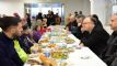 Depremzede ailelerle iftarda buluuldu