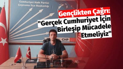 Gençlik Kolları Başkanı Topçu’dan Sert Açıklama CHP Çaycuma Gençlik Kolları'ndan Cumhuriyet Bayramı Mesajı: "Demokrasi ve Özgürlük