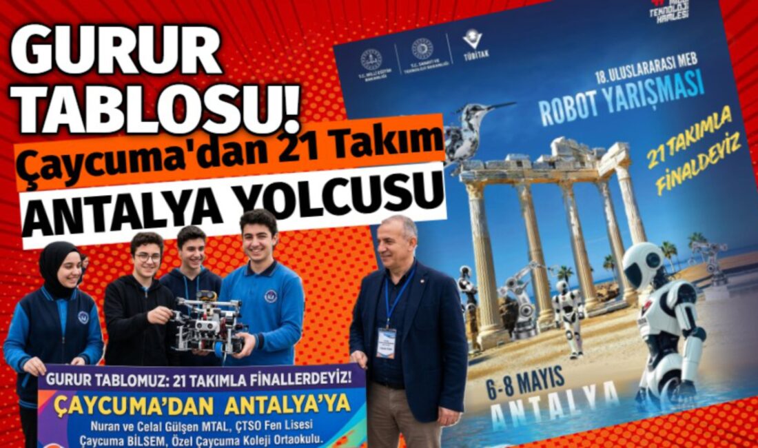 Robotik Finalinde Çaycuma İmzası