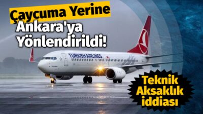 THY Uçağı Ankara'ya Yönlendirildi