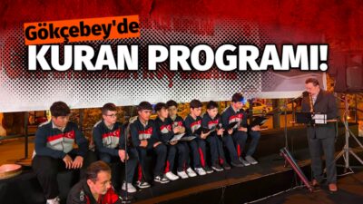 Gökçebey Kent Meydanı’nda Kur’an Programı Gökçebey Kaymakamlığı himayelerinde, Zonguldak İl