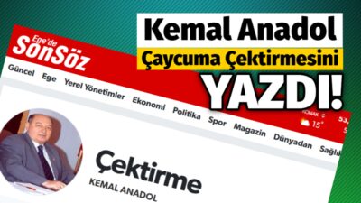 Kemal Anadol Çaycuma çektirmesini yazdı Zonguldak siyasetinin duayen ismi Kemal