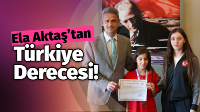 Kaymakam Kaya’dan Ela Aktaş’a Tebrik