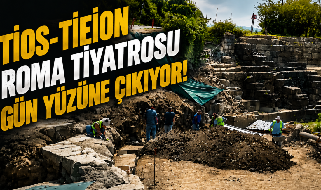 Tios-Tieion Antik Kenti’ndeki Roma tiyatrosunda kazılar sona yaklaşıyor. Karadeniz kıyısında