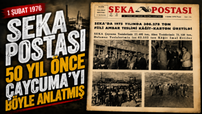 1 Şubat 1976 tarihli SEKA Postası, yarım asır önce Çaycuma’da