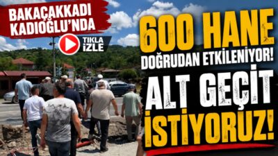 Gökçebey ilçesine bağlı Bakacakkadı beldesinin Kadıoğlu Mahallesi’nde yaşayan vatandaşlar, karayolu
