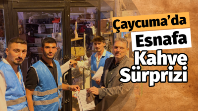 AK Parti Çaycuma Gençlik Kolları’ndan Esnafa Anlamlı "İlk Kahve" Sürprizi