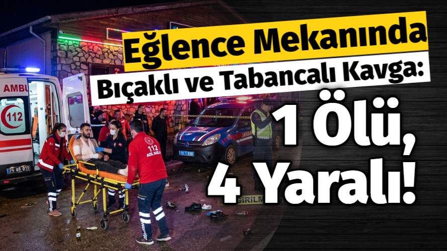 1 Ölü, 4 Yaralı