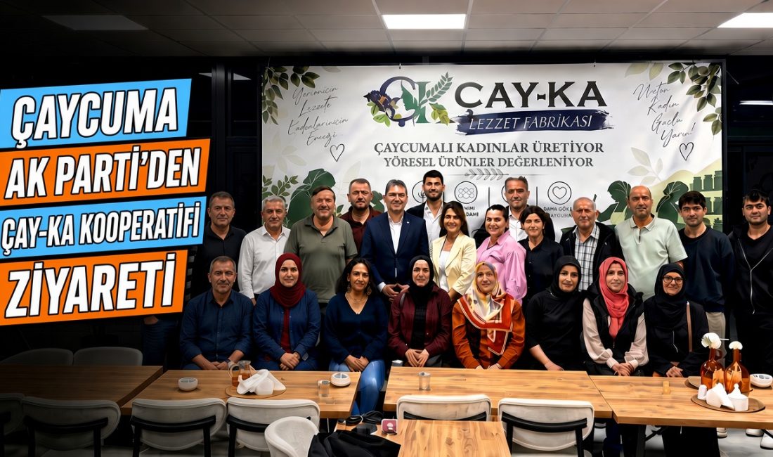 AK Parti Çaycuma İlçe Başkanı Birol Yiğit ve beraberindeki yönetim