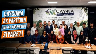 AK Parti Çaycuma İlçe Başkanı Birol Yiğit ve beraberindeki yönetim