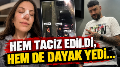 Taciz edip burnunu kırdılar!