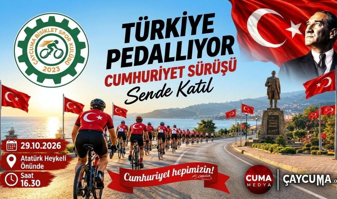 Çaycuma Bisiklet Spor Kulübü tarafından 29 Ekim Cumhuriyet Bayramı kutlamaları
