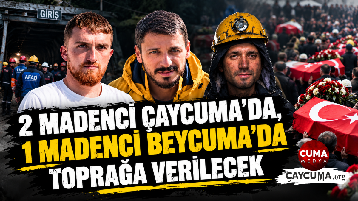 2 Madenci Çaycuma'da, 1 madenci Beycuma'da