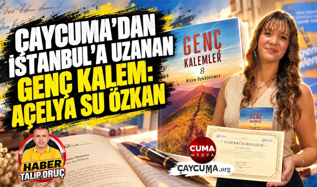 Çaycuma Güzelyaka köyünden olup İstanbul’da yaşamını sürdüren genç yazar adayı