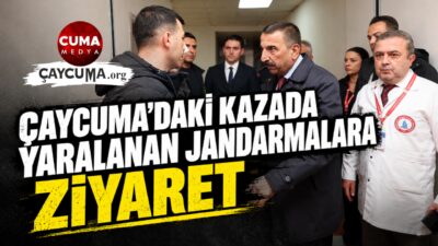 Trafik Kazasında Yaralanan Jandarmalar Ziyaret Edildi