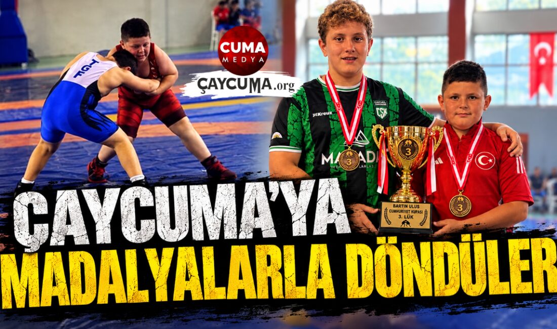 Çaycuma'ya Madalyalarla Döndüler