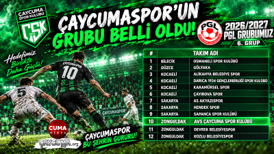 Çaycumaspor'un Rakipleri Belli Oldu