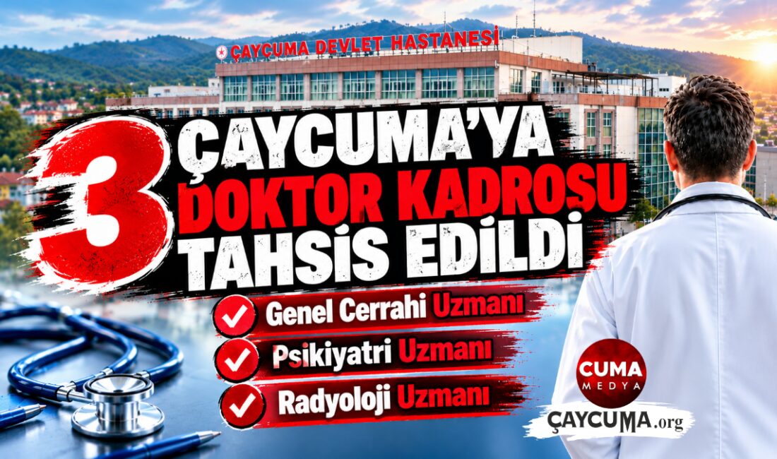 Çaycuma'ya Genel Cerrahi, Psikiyatri ve Radyoloji Uzmanı Tahsis Edildi