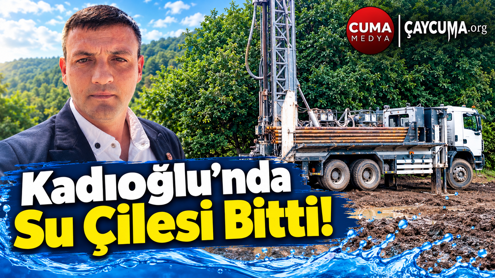 Zonguldak’ın Çaycuma ilçesine bağlı Kadıoğlu köyünde yıllardır çözüm bekleyen içme