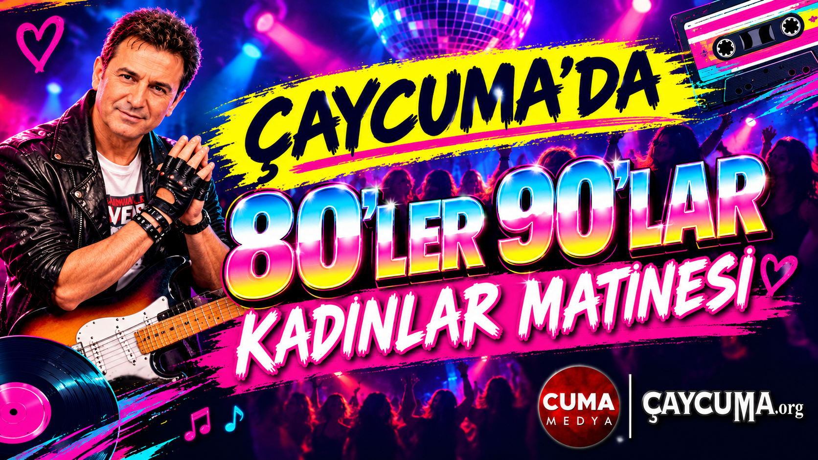 Çaycuma’da yaşayan kadınlar için nostaljik bir müzik ziyafeti hazırlanıyor. 80’ler