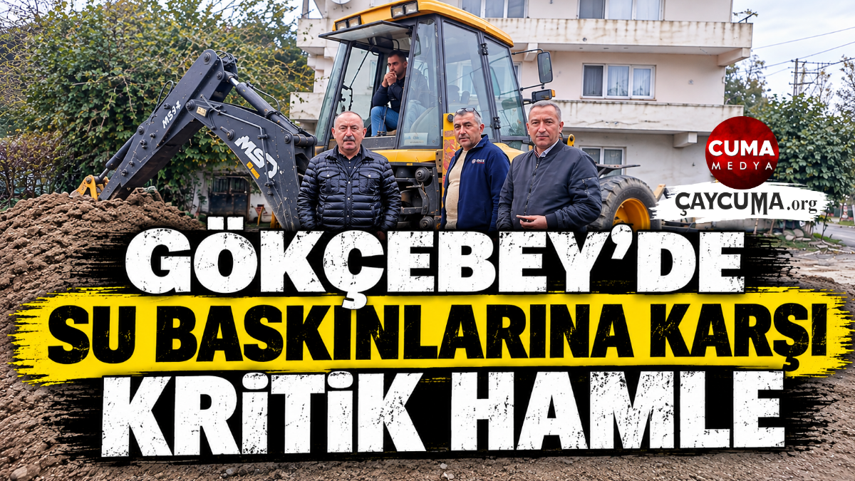 Gökçebey’de Su Baskınlarına Karşı Altyapı Çalışması