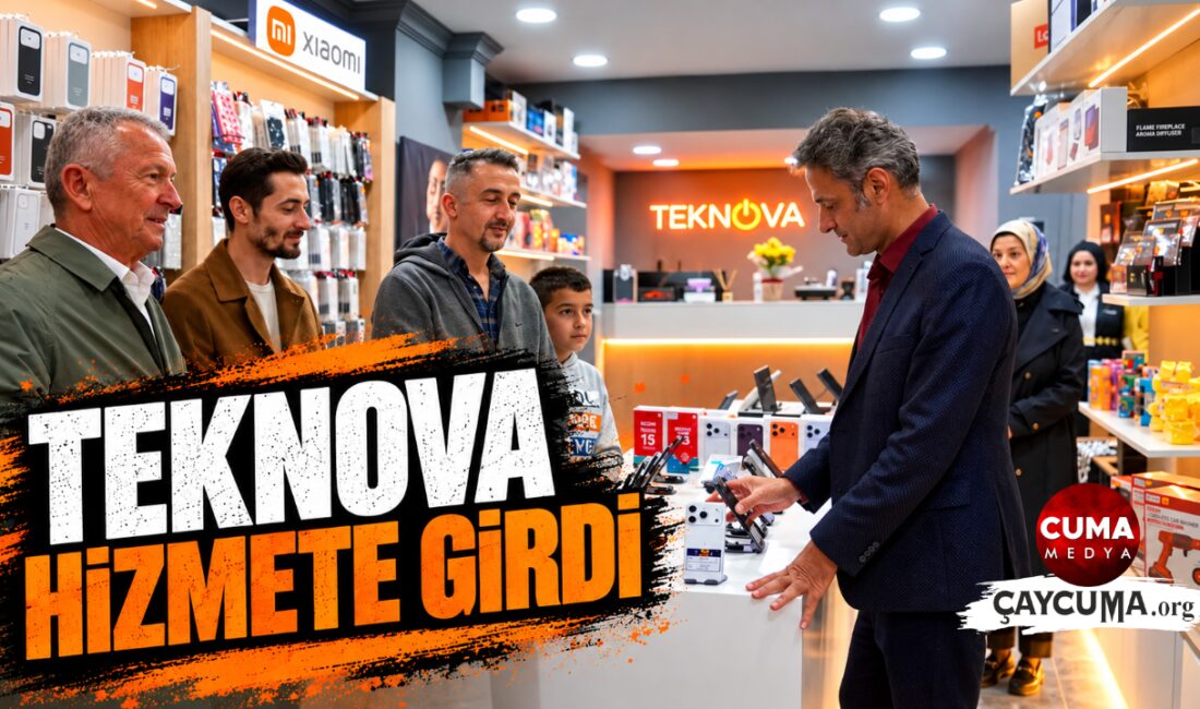 TEKNOVA MAĞAZASI DÜZENLENEN TÖRENLE HİZMETE AÇILDI Çay Mahallesi Esengin Caddesi’nde