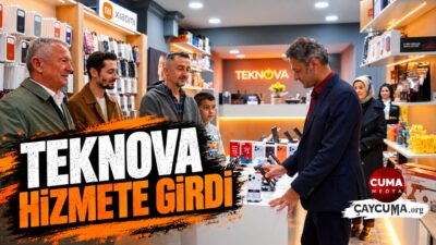 TEKNOVA MAĞAZASI DÜZENLENEN TÖRENLE HİZMETE AÇILDI Çay Mahallesi Esengin Caddesi’nde