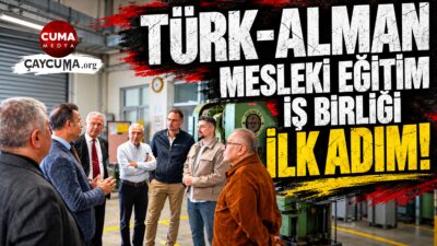 Alman Mesleki Eğitim ve Gelişim Merkezi Müdürü Heiko Schmid Çaycuma'ya