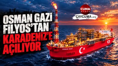 Osman Gazi Yüzer Üretim Platformu Filyos'tan Uğurlanıyor
